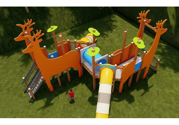 小鹿主题儿童游乐设施