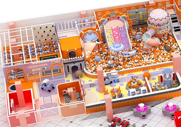 网红小清新儿童淘气堡乐园